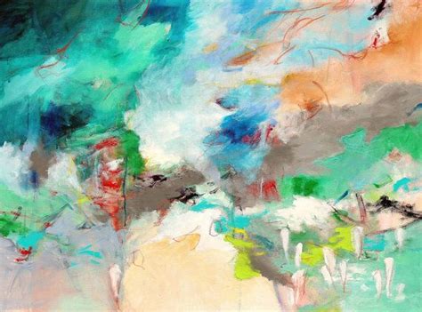 Abstract Landscape Painting Large Canvas 40x30 A Week In Etsy