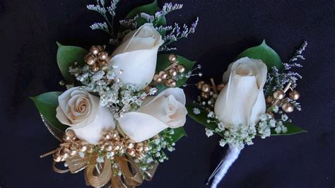 how to make corsage and boutonniere set for prom or wedding bridal thrill