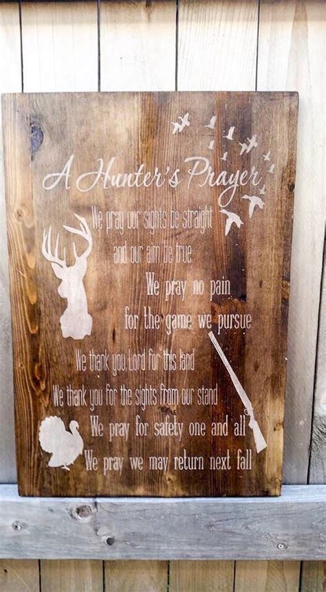 Browse our selection of deer hunting posters and find the perfect design for you—created by our community of independent artists. A hunters prayer wood sign home decor deer by ...