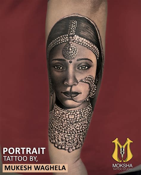 Portrait Tattoo By Mukesh Waghela The Best Tattoo Artist In Goa At