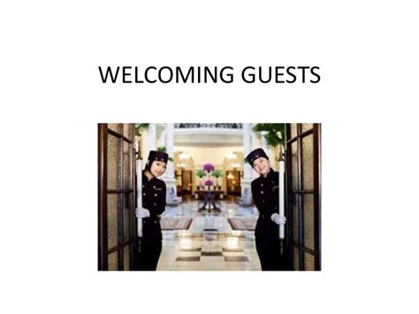 Welcoming Guests For Hotel Restaurant Staff