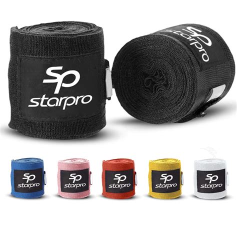 Buy Starpro Boxing Hand Wraps Carbon Woven Cotton Bandages 255m 3