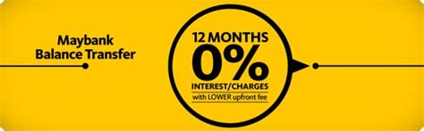 Maybe you would like to learn more about one of these? Maybank Credit Card Promotion - Maybank Balance Transfer 0% p.a 12 months