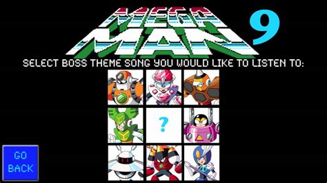 Mega Man 9 Stage Select Screen Youtube