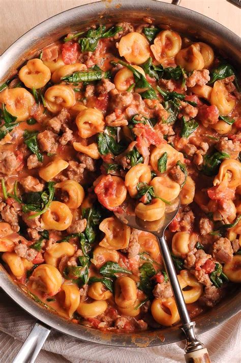 Creamy Tortellini With Sausage