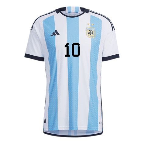 Authentic Argentina Soccer Jersey Messi 10 Home Shirt 2022 Bestsoccerstore