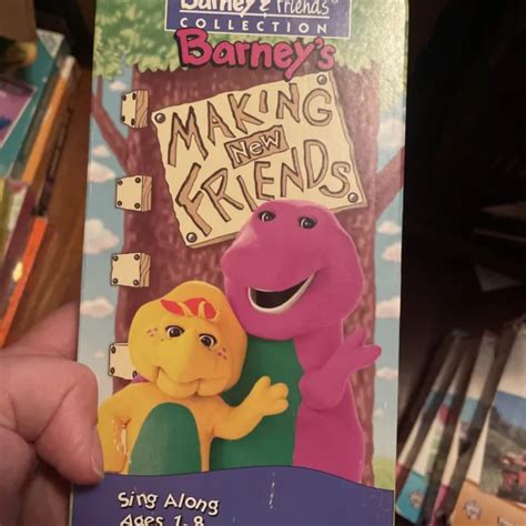 Vhs Barneys Making New Friends Barney And Friends White Tape 1125