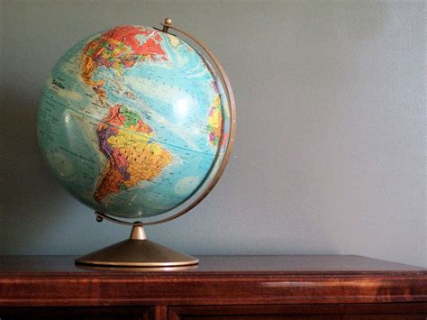 Vintage Globe | Vintage globe, World globe, World globe map