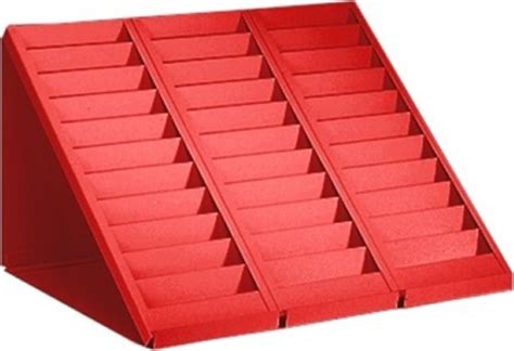 It also allows a rack card to fit very well. Deskmount ID Badge Rack | 30 pocket | 3-7/8"W x 1"D | 800 ...