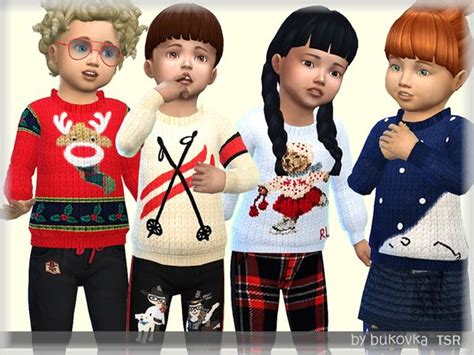 Sweater Winter Winter Sweaters Sims 4 Toddler Toddler Christmas Outfit
