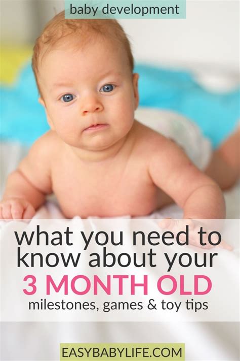 3 Month Old Baby Milestones Easy Baby Life