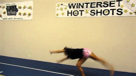 Round Off And 4 Back Handsprings Youtube