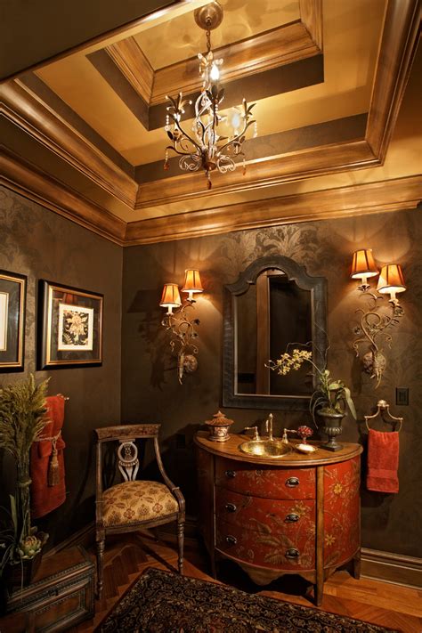 Opulent Penthouse Traditional Powder Room Tampa By Michelle