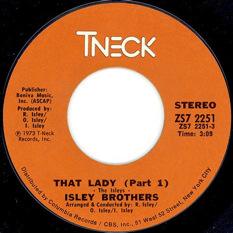 isley brothers that lady releases discogs