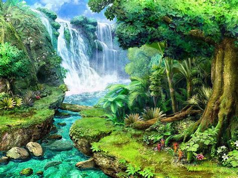 7 Beautiful Tropical Waterfalls Waterfall Rainforest Hd Wallpaper Pxfuel