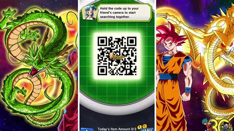 It's left side of the screen. New FREE Shenron Qr Code for Dragon Ball Legends 2nd ...