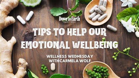 Wellness Wednesday Tips To Help Our Emotional Wellbeing Youtube