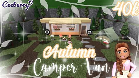 Bloxburg I Made An Autumn Rvcamper Van 40k Speed Build Youtube
