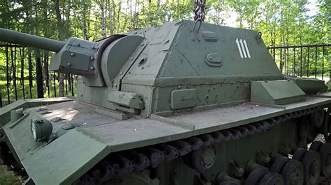 Su 76i Red Army Soviet Ww2 762mm Self Propelled Gun Preserved In Moscow