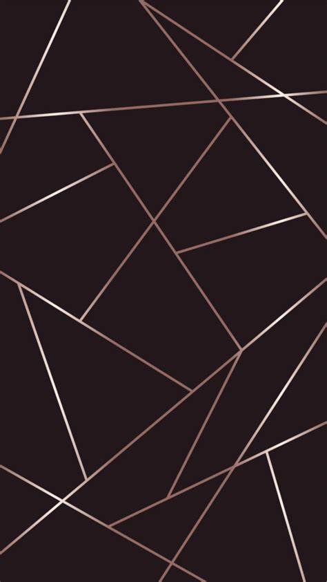 Marble And Rose Gold Geometric Phone Wallpapers The