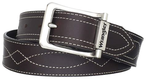 Wrangler Belt Mens Rugged Branded Belts Amazon Deals Engraved Logo