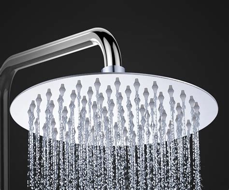 10 Inch Large Rain Showerhead Stainless Steel Shower Head With 120