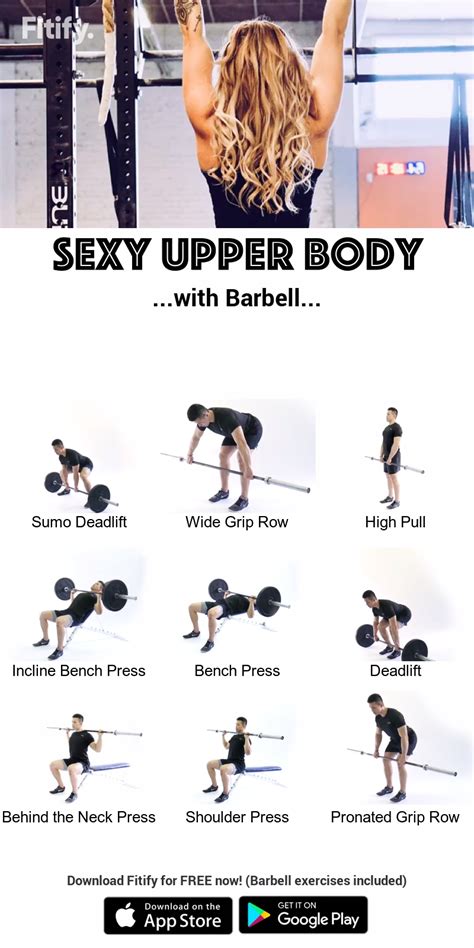 Curl Bar Exercises Chart Chart Examples