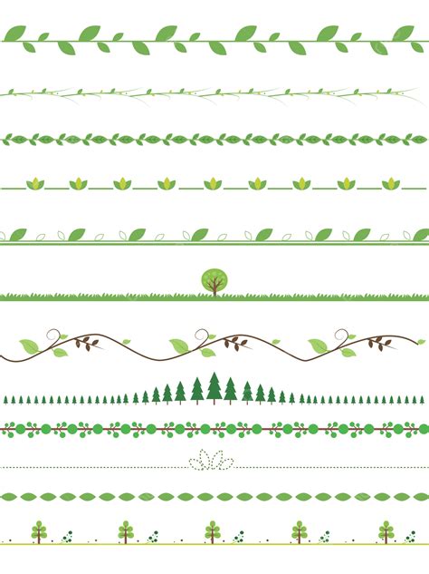Lace Divider Vector Png Images Green Aesthetic Plant Leaf Pattern Lace