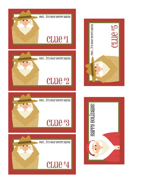 Secret Santa Labels Free Printable Free Printable Templates