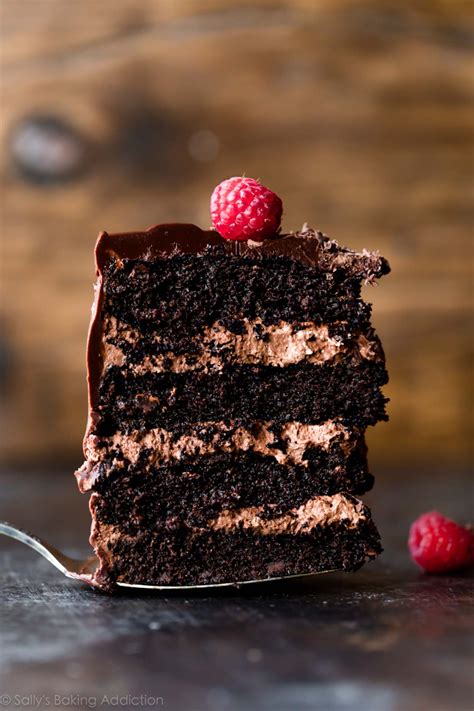 This Dark Chocolate Mousse Cake Combines Rich Fudgy Chocolate Cake With