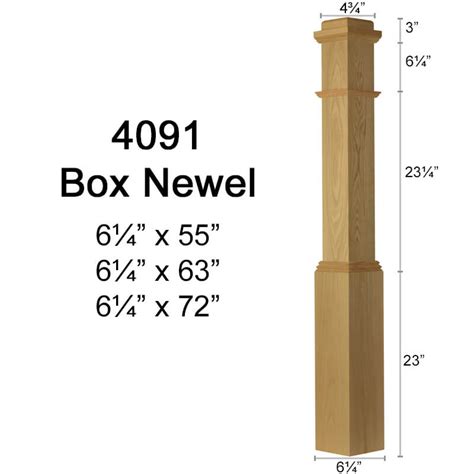 Box Newel Plain 4091 Stair
