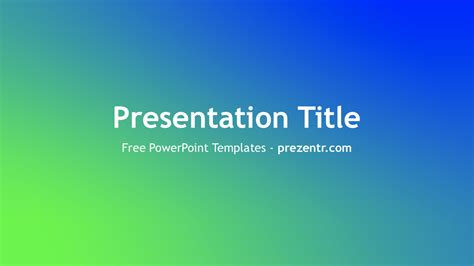 Pretty blue background image, blue ppt background template. Free Blue to Green PowerPoint Template - Prezentr
