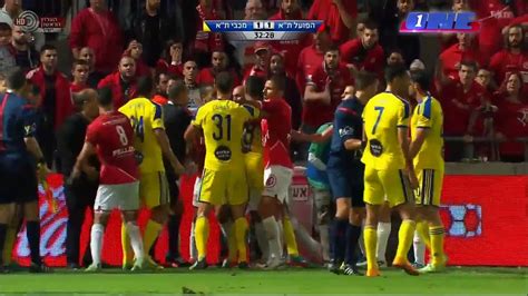 Tel Aviv Derby Suspended After Hapoel Fan Attacks Maccabis Eran Zahavi