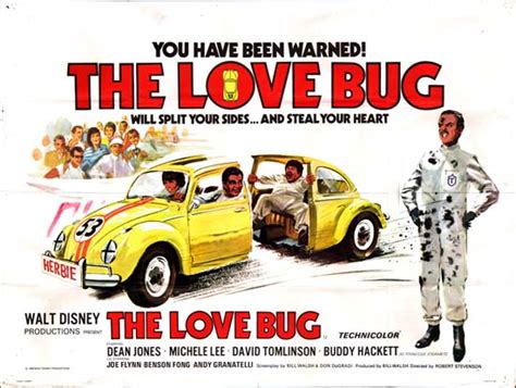 Parents need to know that the love bug is a 1968 comedy about a volkswagen bug that seems to come to life when a struggling race car driver takes while 1968's the love bug shows its age, it still provides lots of entertainment. Herbie Loses A Friend - Dean Jones Dead at 84
