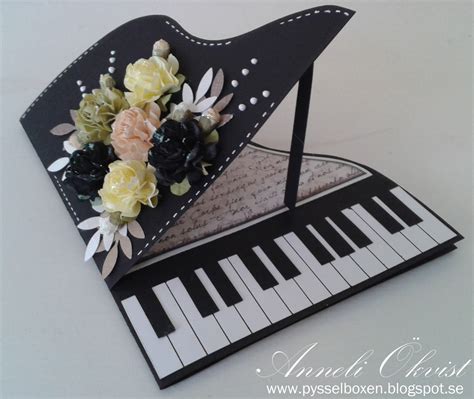 Annelis Pysselbox Musical Cards Birthday Cards Diy Themed Cards