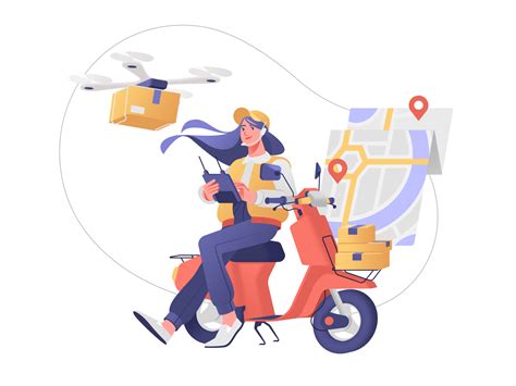 Flawless Delivery Service Illustration By Shakuro Graphics On Dribbble