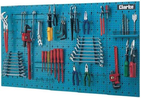 Garage Steel Tool Rack Wall Mounted 1130mm X14mm X 630mm Uk