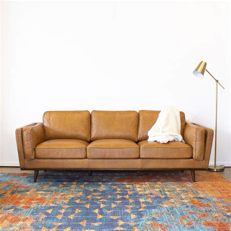 Mid Century Modern Leather Sofa Ideas On Foter