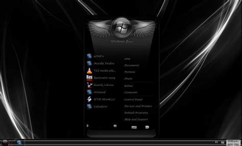 Windows 7 Theme Black Glass By Newthemes On Deviantart