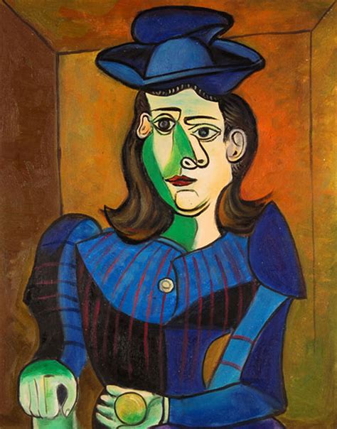 Pablo picasso showing his hands. Quadro Donna con cappello blu di Picasso, falso d'autore ...