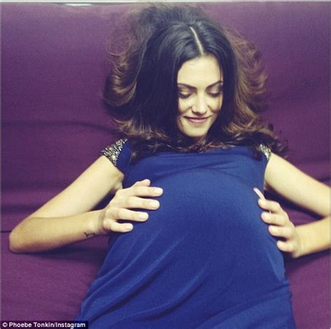 Phoebe Tonkin Flaunts Her Growing Bump But Her Large Belly Is Just