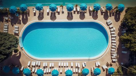 Premium Ai Image Private Swimming Pool On The Hotel Territory