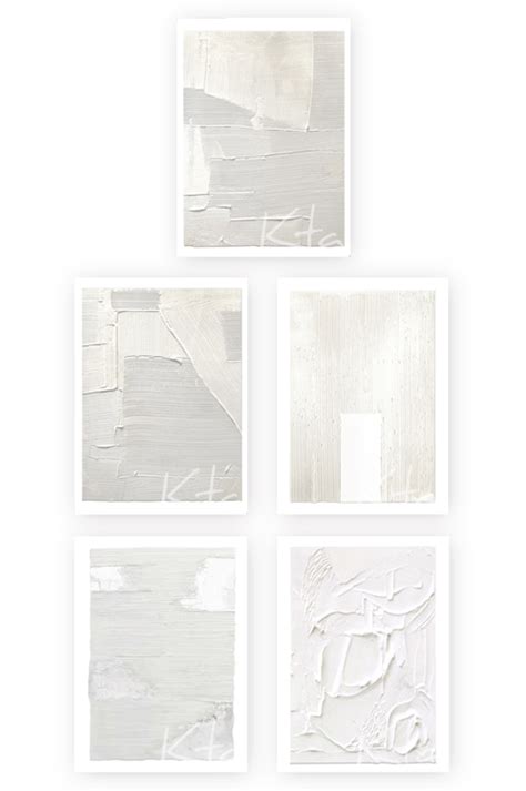 Abstract White Canvas Ktasims