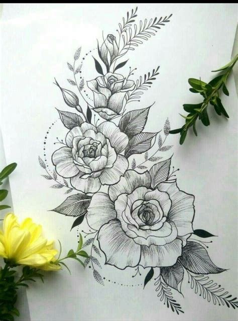 Pin By Diego Alejandro Tattoo On Flores Tattoo Pencil Drawings Of