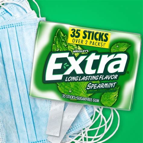 Extra Spearmint Sugarfree Chewing Gum 35 Stick Mega Pack Extra