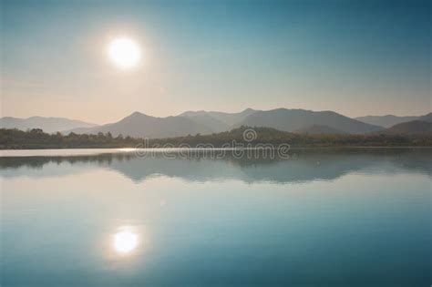 Lake And Mountains In Chiang Mai Thailand Stock Photo Image Of Lake
