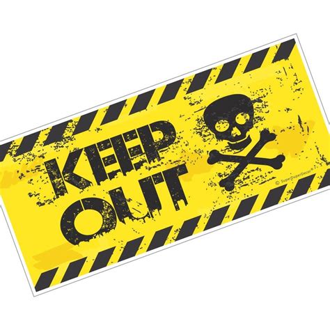 Keep Out Door Sign Kids Boys Girls Room Bedroom Warning Plaque Etsy