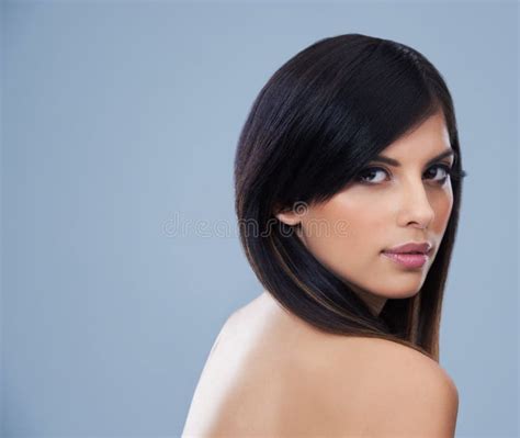 Hair And Beauty Unmatched A Sensual Head And Shoulder Shot Of A