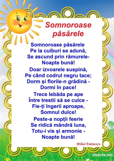 Poezii De Mihai Eminescu SC AV Diverta