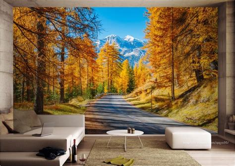 Large Wallpaper 3d European Style Forest Landscape 3d Mural Wallpaper